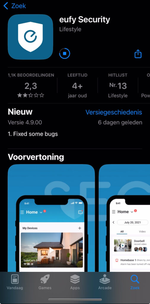 App eufy security